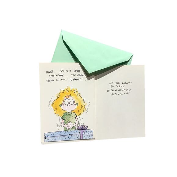 41 New Funny Vintage Characters Birthday Getting Older Greeting Cards Envelopes - Picture 5 of 9